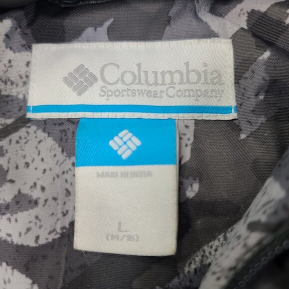 Columbia Men's Black Gray Camouflage Omni-Heat Padded Puffer Jacket Size L - Picture 5 of 6